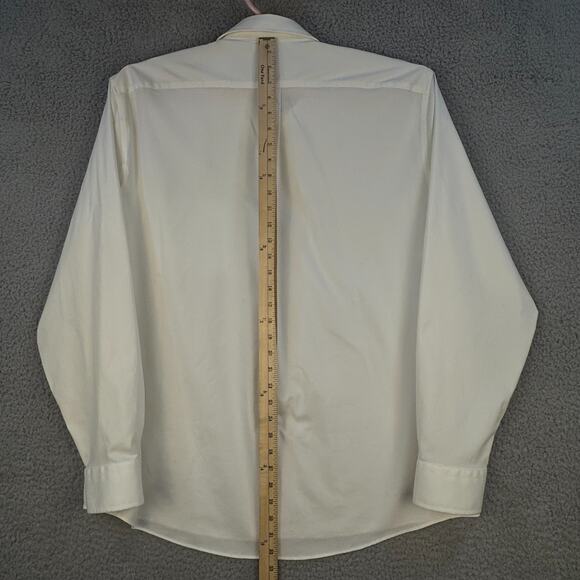 Stafford Mens Long Sleeve Dress Shirt XL Sweat Repel - Picture 5 of 11
